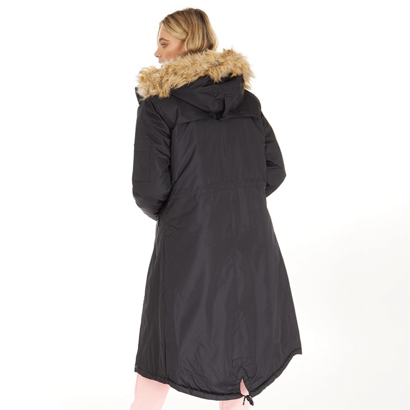 Bench Womens Skylar Parka Jacket Black