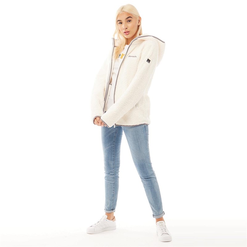 Buy Bench Womens Weekend Sherpa Fleece Jacket Cream