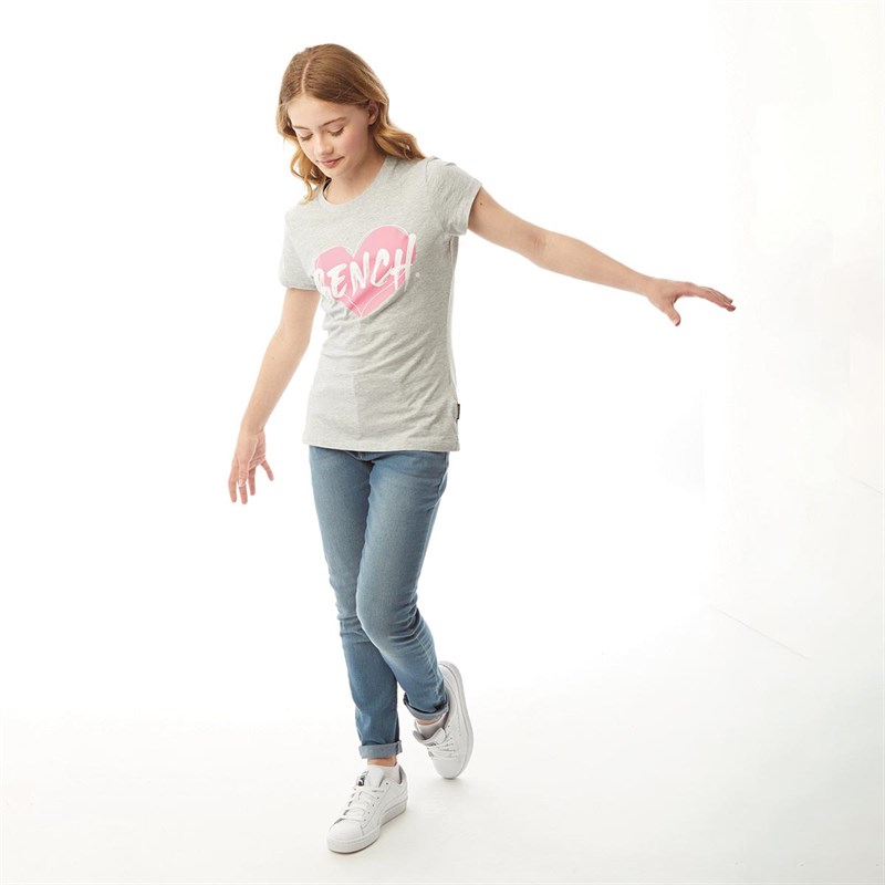 Bench Girls Bette T-Shirt Grey Marl