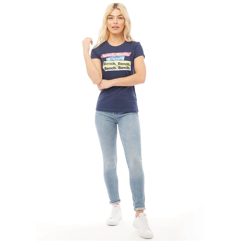 Bench Womens Limit T-Shirt Navy