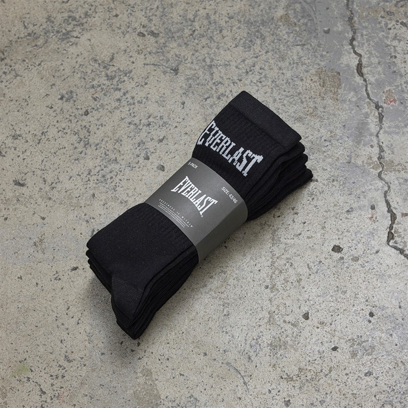 Everlast Vijf Paar Sokken Zwart