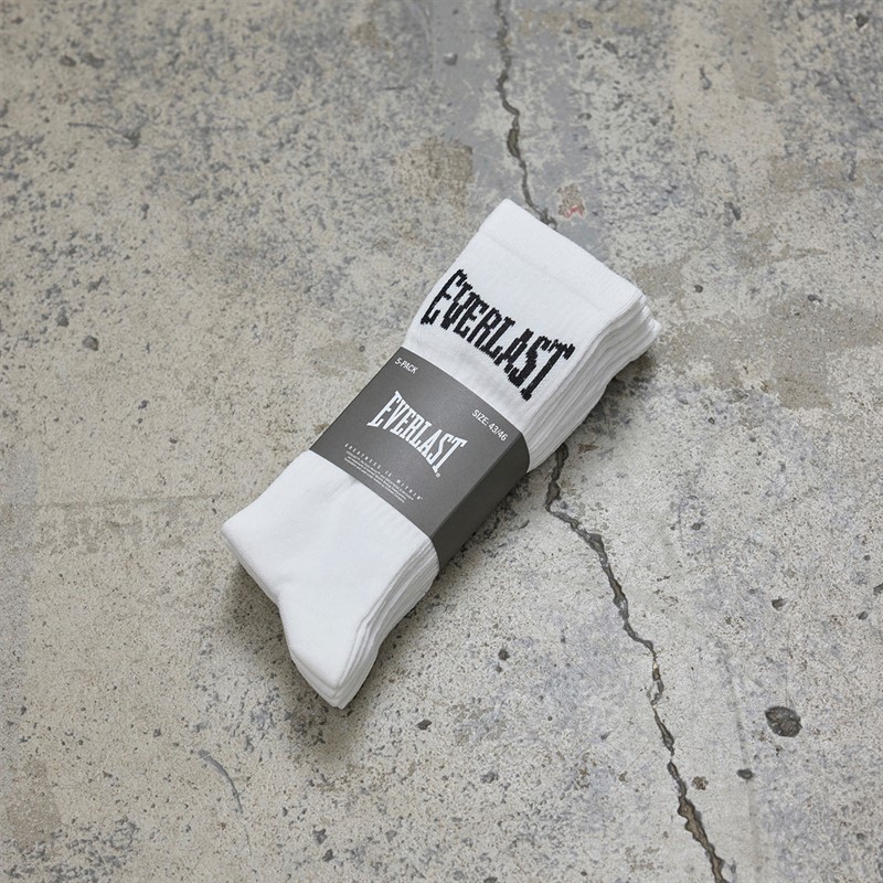 Everlast Męskie Five Pack Skarpety Biały