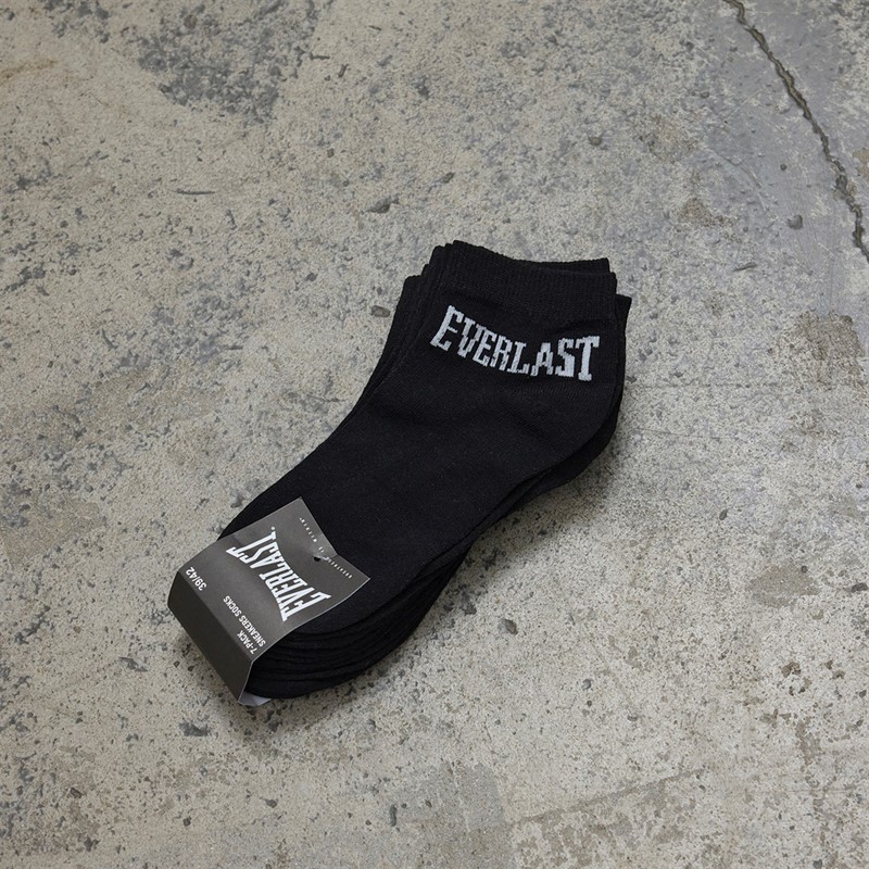 Everlast Herren Socken Sneaker 7er-Pack Schwarz