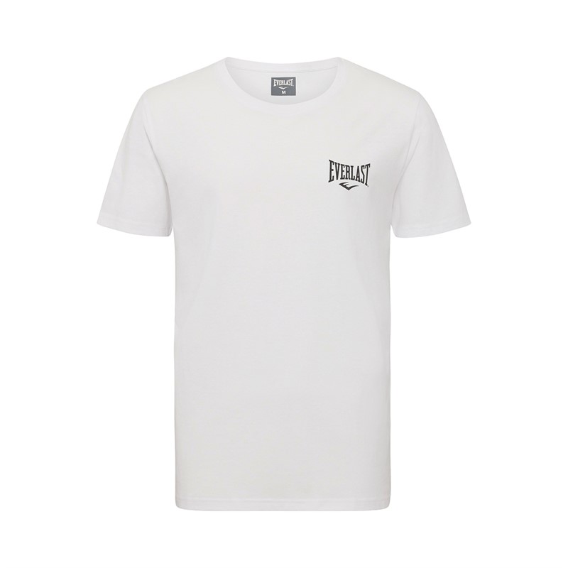 Everlast Mænd Ikonisk Logo T-shirt Hvid