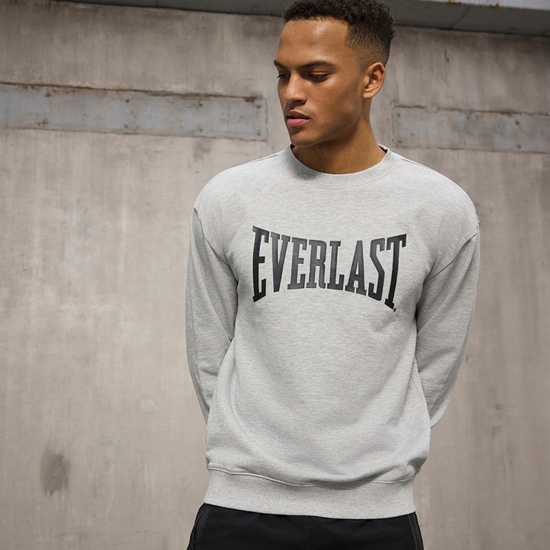 Everlast Sweatshirt Herren Iconic Maximized Hellgrau Mel