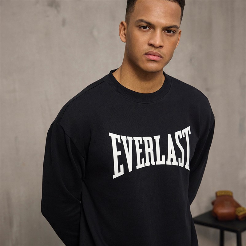 Everlast Herre Ikonisk Maksimeret Sweatshirt Sort