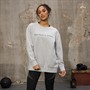 Everlast Sweatshirt mit Rundhalsausschnitt Damen Übergröße Hellgrau Melange