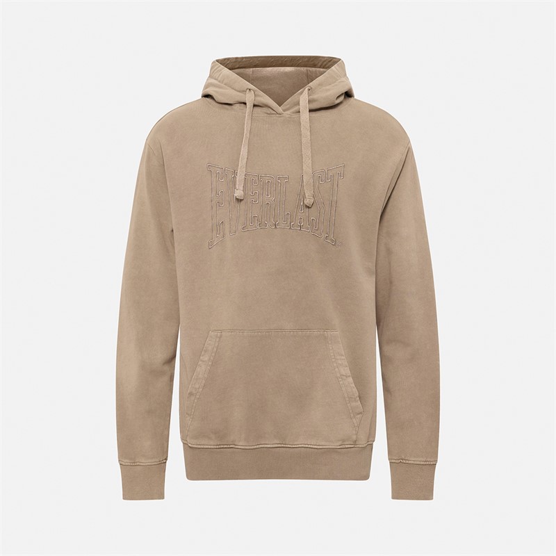 Everlast Sweat à Capuche Homme Délavé Brodé Fossil - Taille 2XS