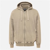 Everlast Sweat à Capuche Oversize Délavé Homme Fossil