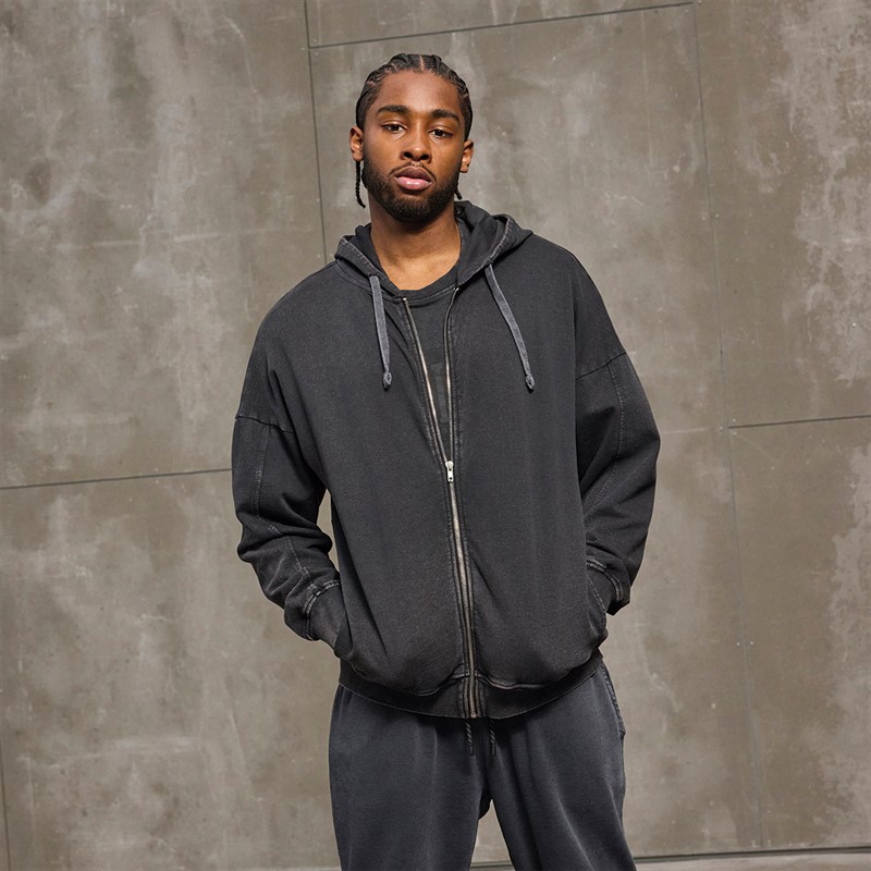 Everlast Gefärbter Oversized Hoodie Black Beauty