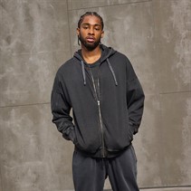 Everlast Sweat à Capuche Oversize Délavé Homme Noir
