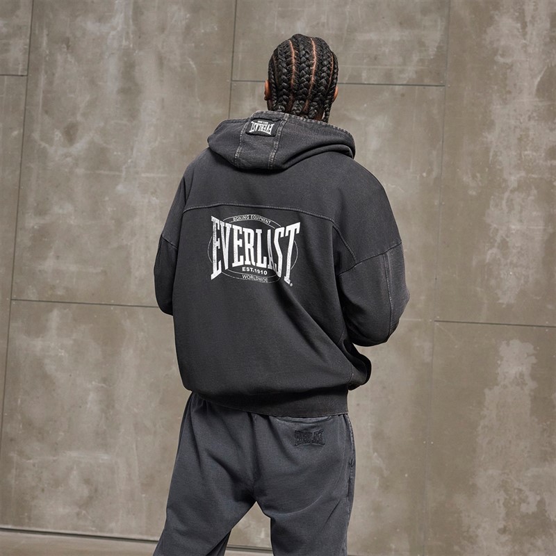 Everlast Gefärbter Oversized Hoodie Black Beauty