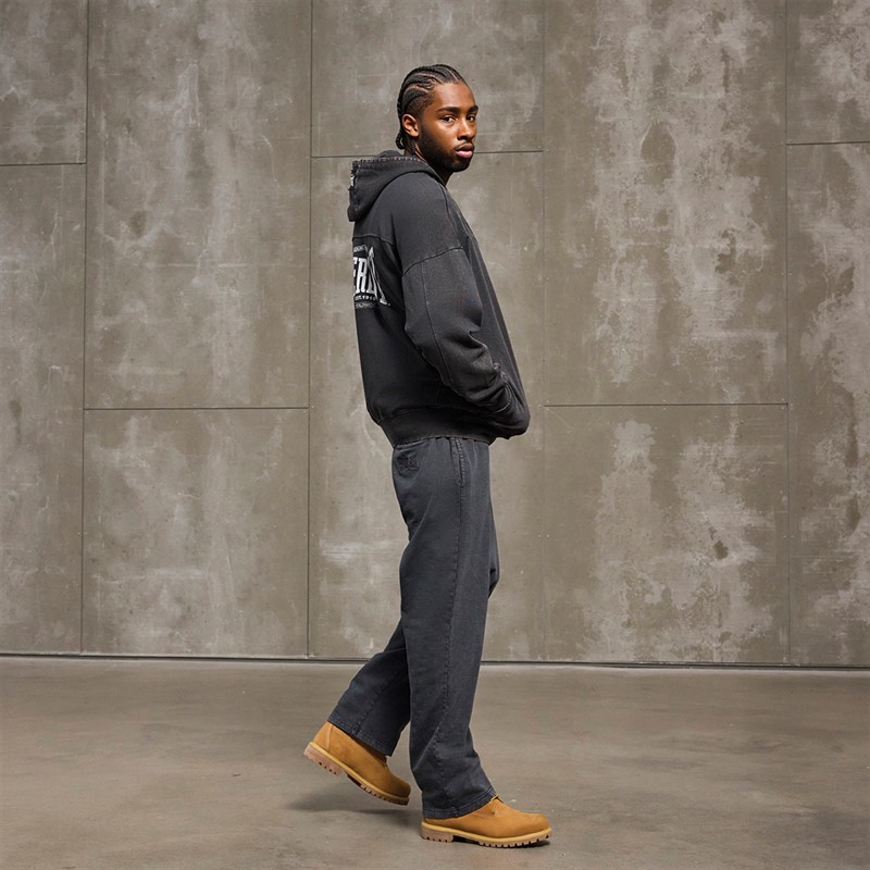 Everlast Gefärbter Oversized Hoodie Black Beauty