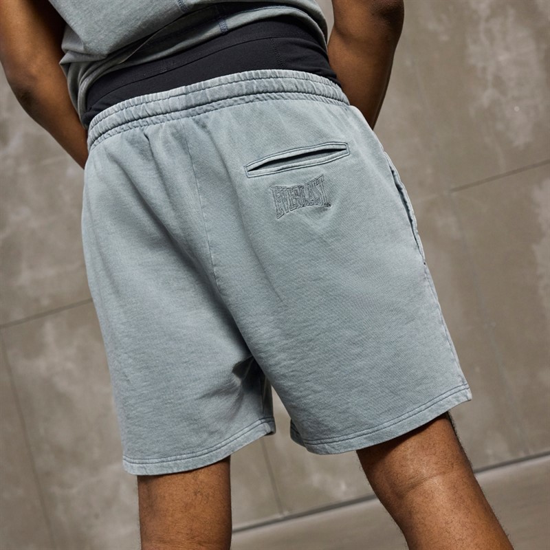 Everlast Herre Vaskede Sweat Shorts Smoke Blue