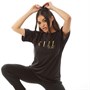 ELLE SPORT Womens Boyfriend Logo T-Shirt Jet Back