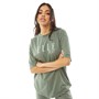 ELLE SPORT Damen Boyfriend Big Logo T-Shirts und Tops Grün