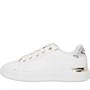 ELLE SPORT Damskie Gold Trim Trampki Biały