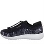 ELLE SPORT Dames Toggle Trainer Sneakers Zwart