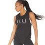 ELLE SPORT Womens Cotton Touch Tank Black
