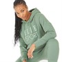 ELLE SPORT Womens Long Line Hoodie Laurel Wreath