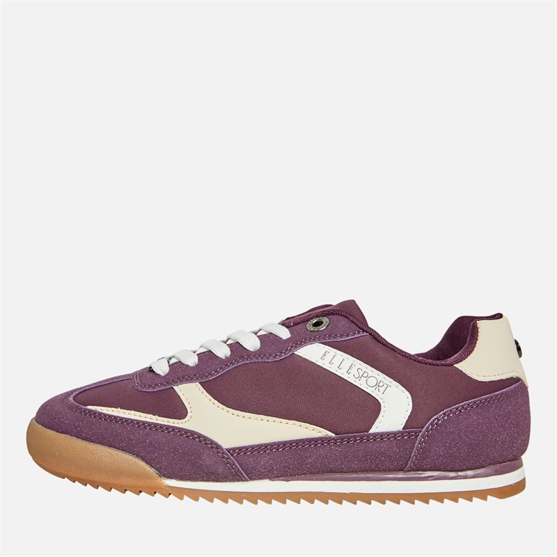 ELLE SPORT Womens Trainers Burgundy/Pink
