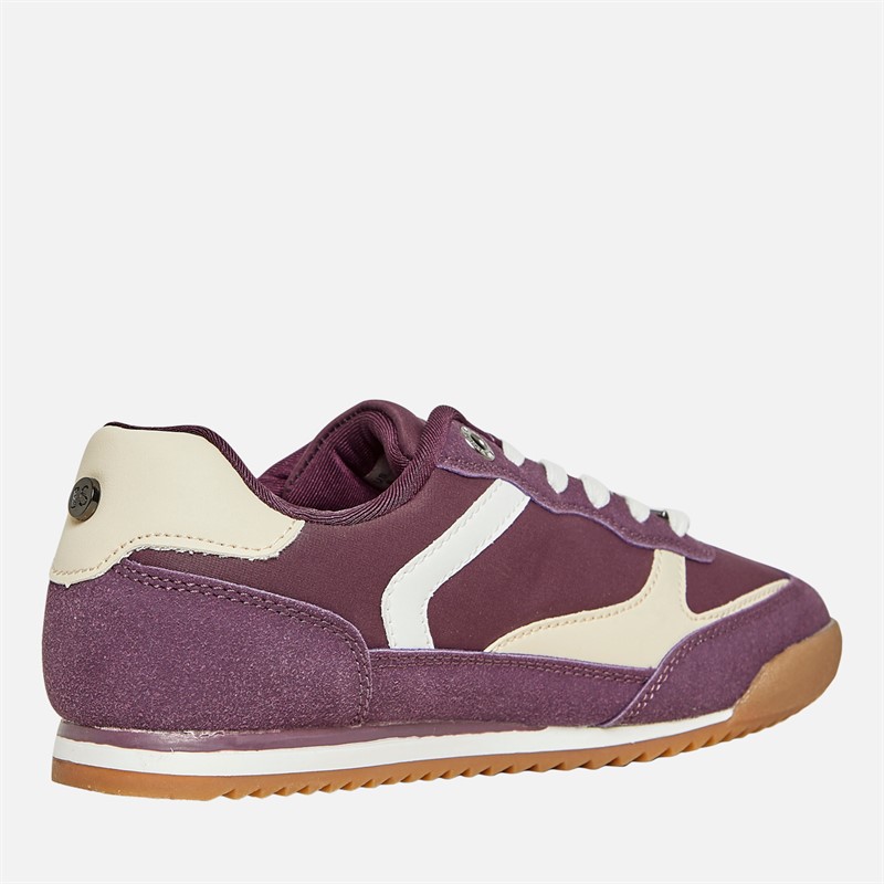 ELLE SPORT Womens Trainers Burgundy/Pink