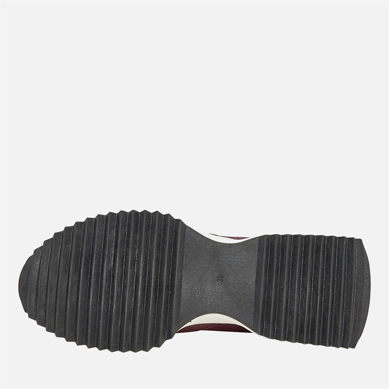 ELLE SPORT Womens Trainers Burgundy/White