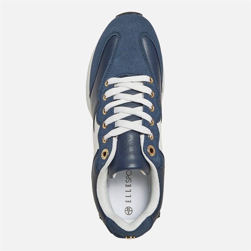 ELLE SPORT Womens Trainers Navy/White