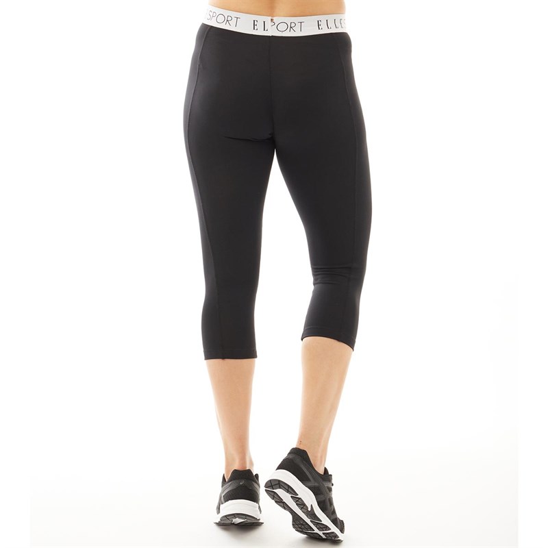 ELLE SPORT Collant de Course Femme Noir