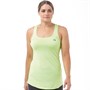 ELLE SPORT Womens Lightweight Pindot Mesh Performance Singlet Kiwi