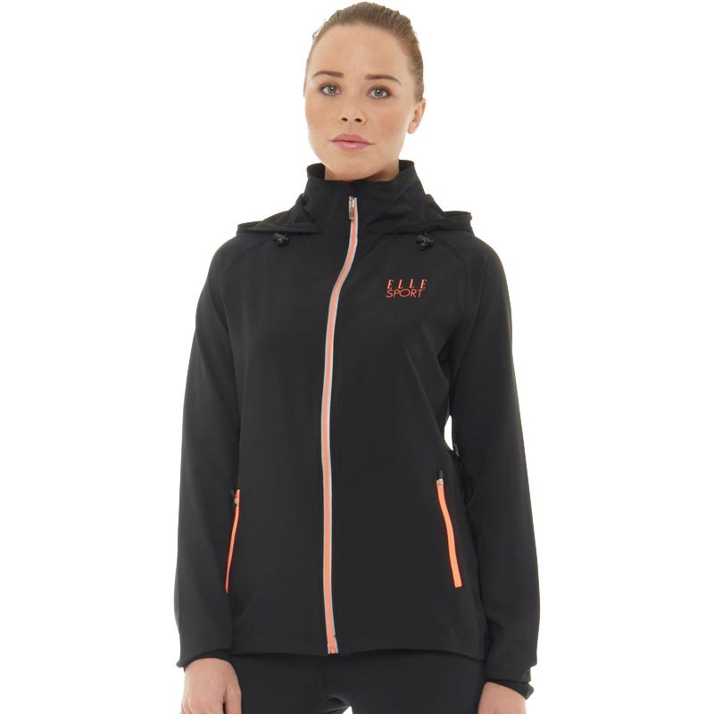 Buy ELLE SPORT Womens Stretch Woven Performance Training Jacket Black