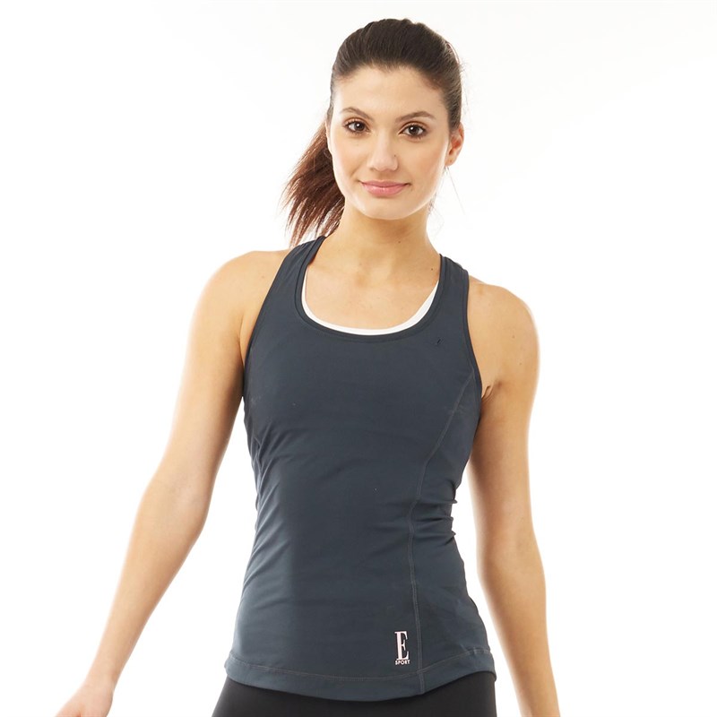 Buy ELLE SPORT Womens Performance Support Vest Petrol/Black/Soft Pink