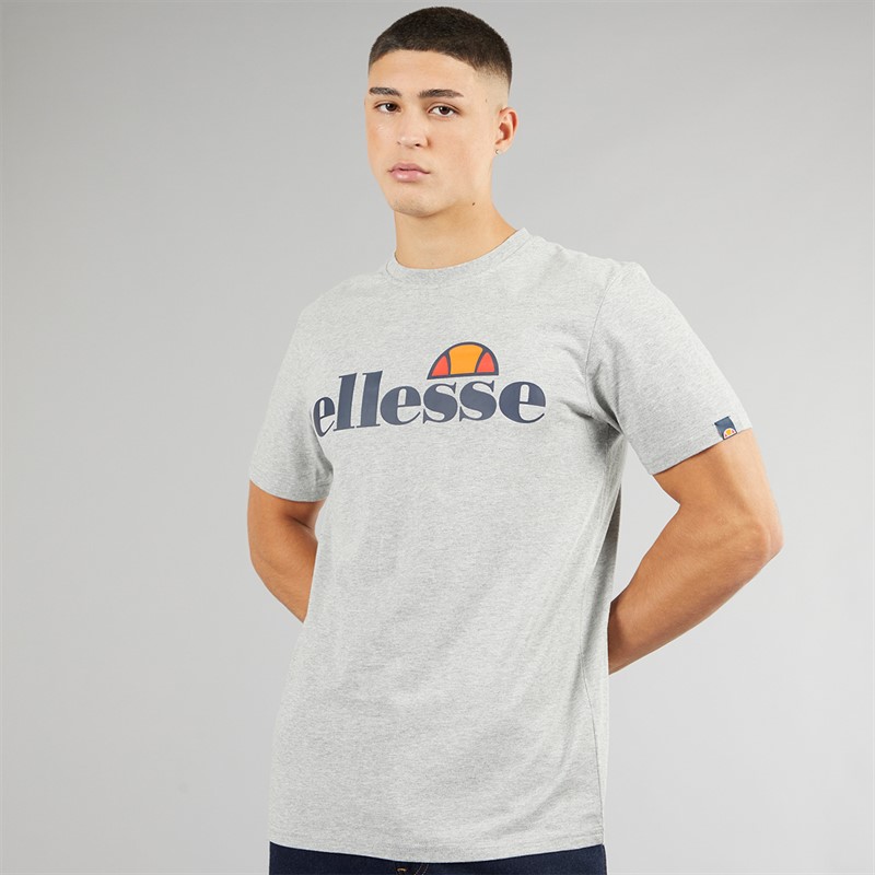 Ellesse Mens SL Prado T-Shirt Grey Marl