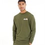 Ellesse Mens Fierro Sweatshirt Khaki