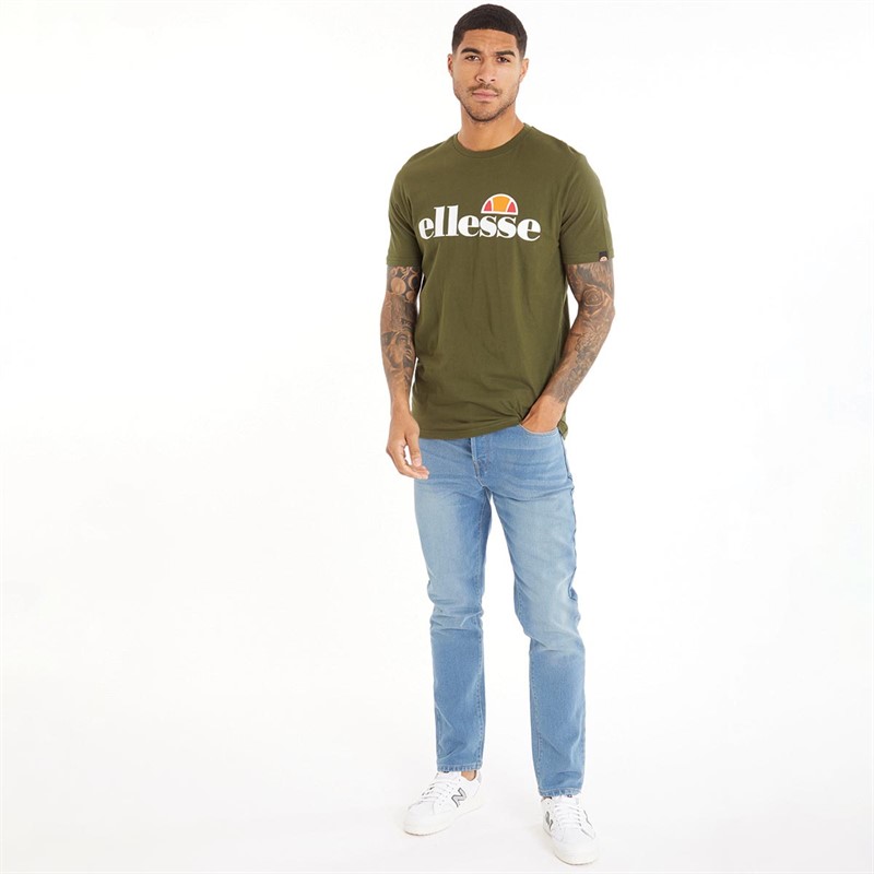 Ellesse Mens Sl Prado T-Shirt Khaki