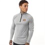 Ellesse Mens Bovaro 1/2 Zip Track Top Grey Marl