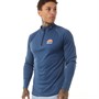 Ellesse Mens Bovaro 1/2 Zip Track Top Navy Marl
