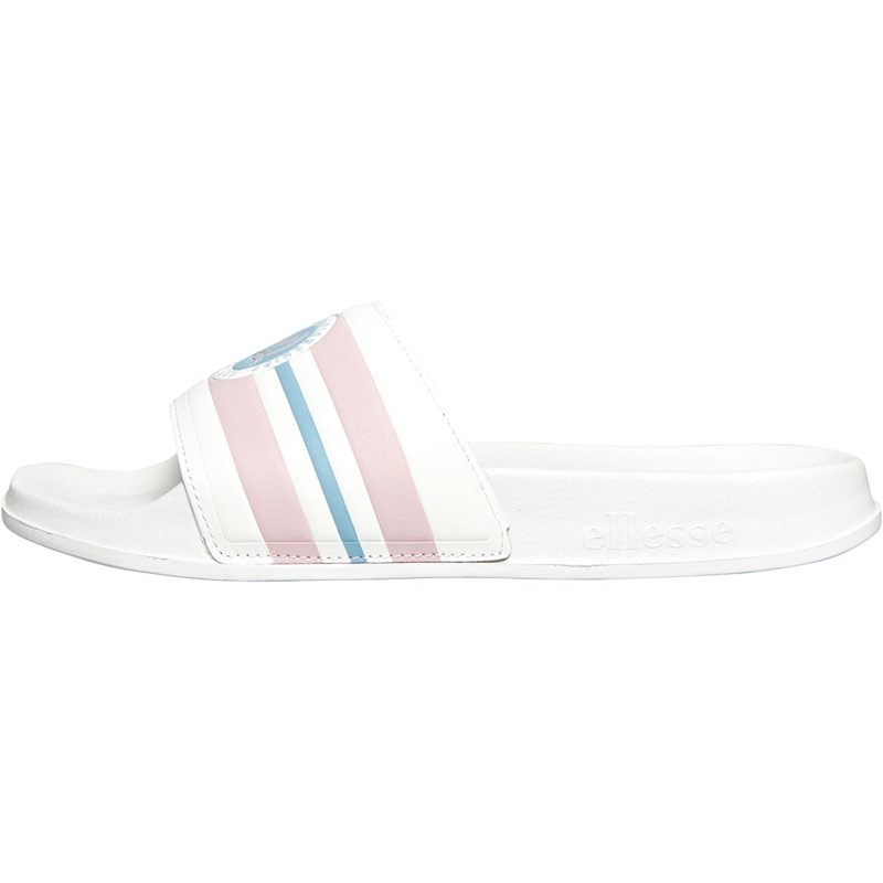 Ellesse Womens Fiori Sliders White