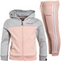 Ellesse Girls Hoodie And Joggers Tracksuit Grey/Pink