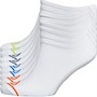 Ellesse Junior Eight Pack Logo No Show Socks White