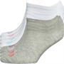 Ellesse Girls Eight Pack Logo No Show Socks White/Grey