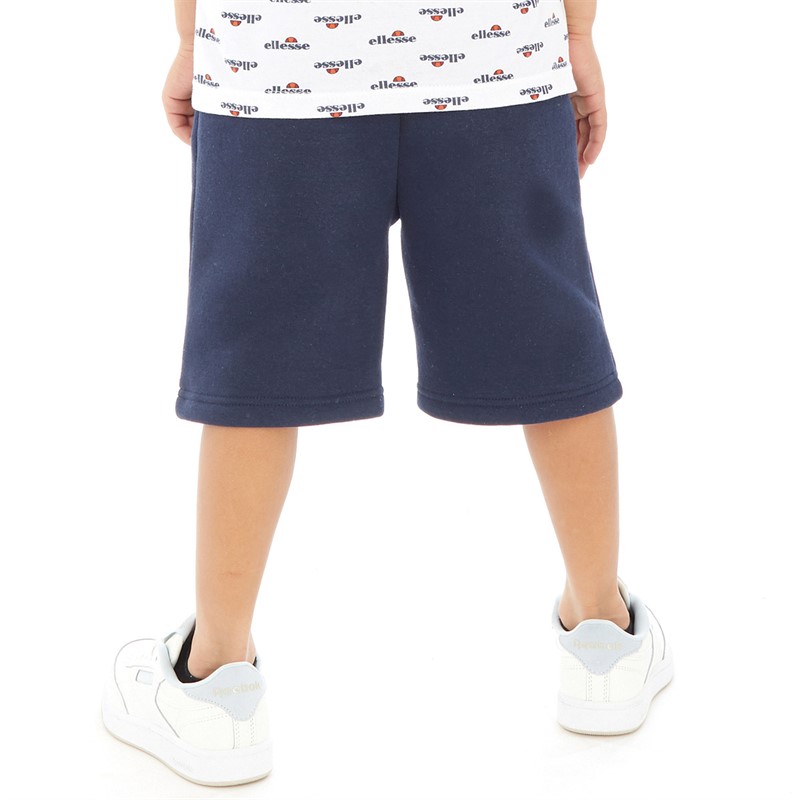 Ellesse Boys Trago Logo Two Pack T-Shirts And Shorts Set Navy/White