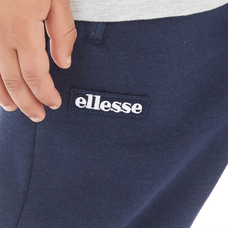 Ellesse Boys Carlo Three Pack Logo T-Shirts And Joggers Set Grey/Navy/White