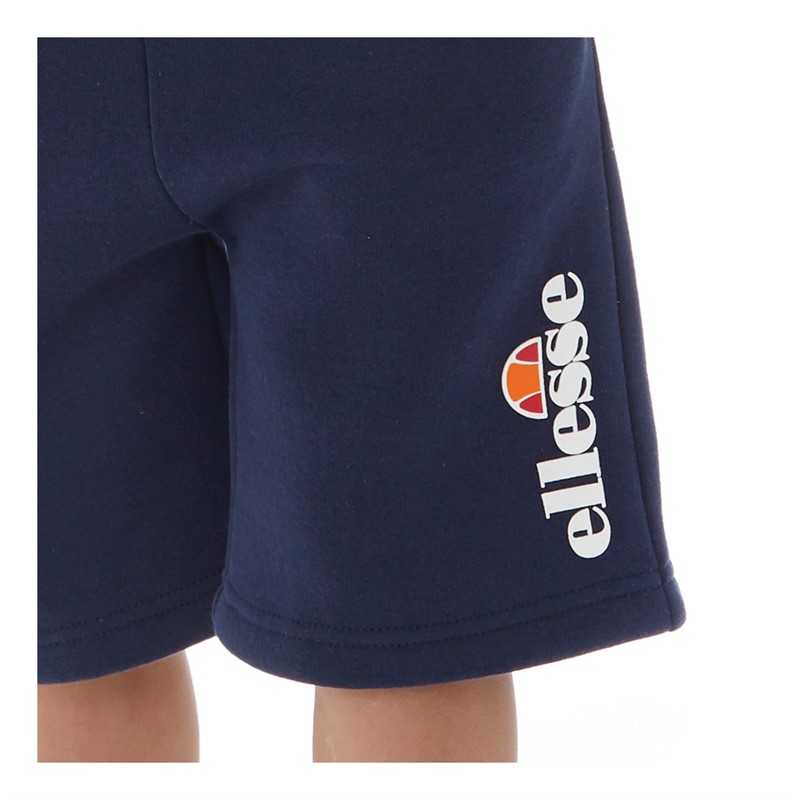 Ellesse Boys Johan Three Pack Logo T-Shirts And Shorts Set Navy/Sky Blue/White