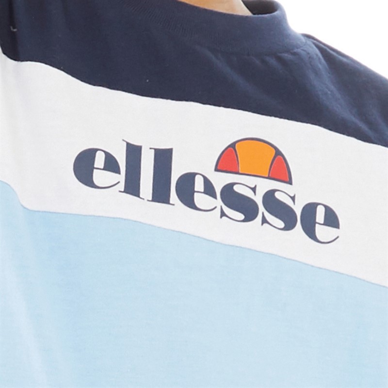 Ellesse Boys Johan Three Pack Logo T-Shirts And Shorts Set Navy/Sky Blue/White