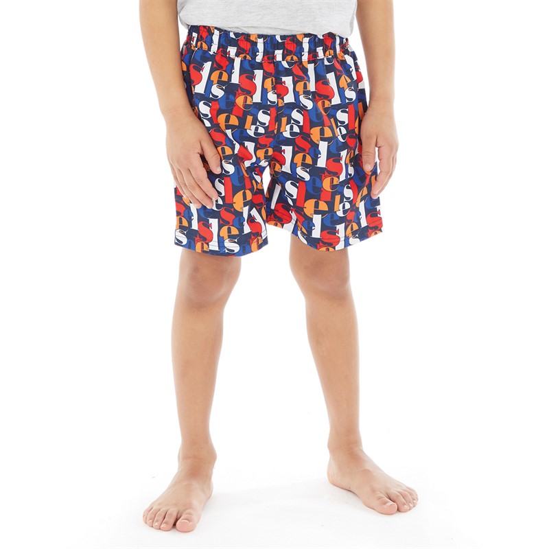 Ellesse Boys Lutero Graphic Swim Shorts Multi