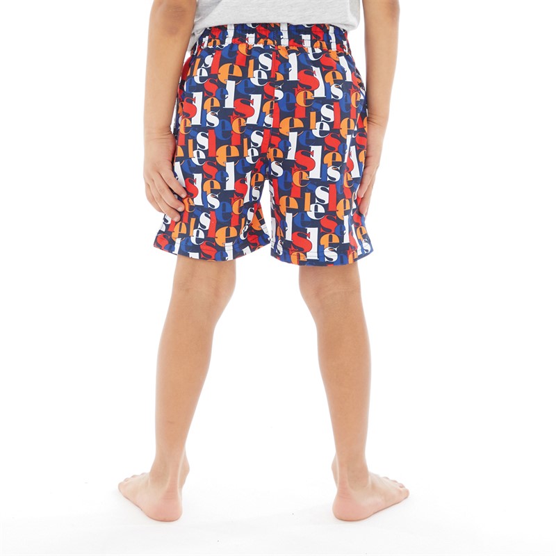 Ellesse Boys Lutero Graphic Swim Shorts Multi