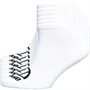 Ellesse Mens Six Pack Stripe No Show Socks White