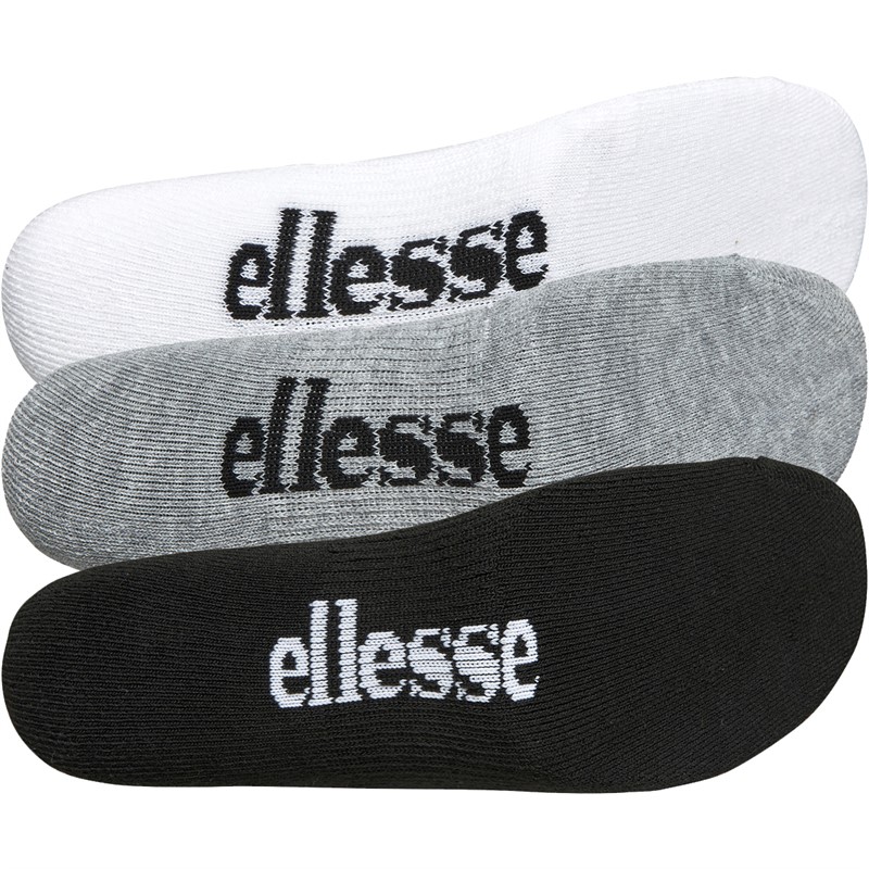 Ellesse Three Pack No Show Socks Multi