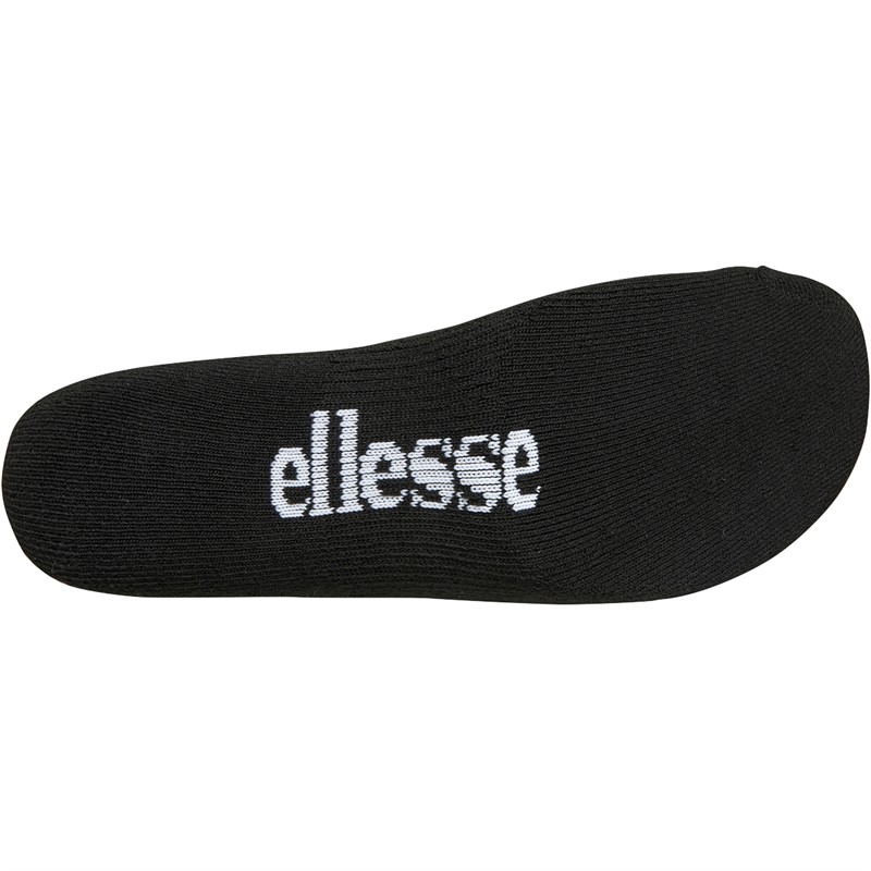 Ellesse Three Pack No Show Socks Black